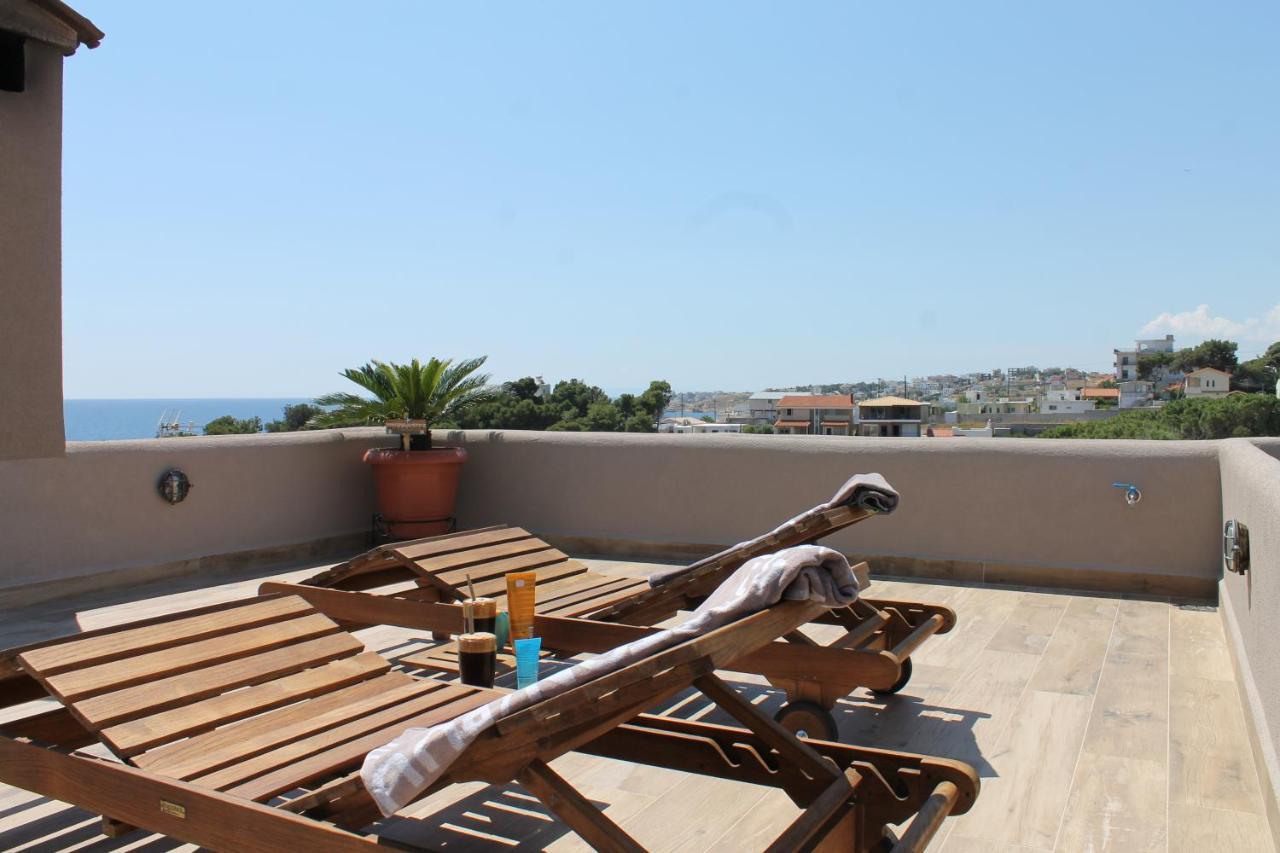 Sea View Apartment 15 Min From Athens Airport Néa Mákri エクステリア 写真