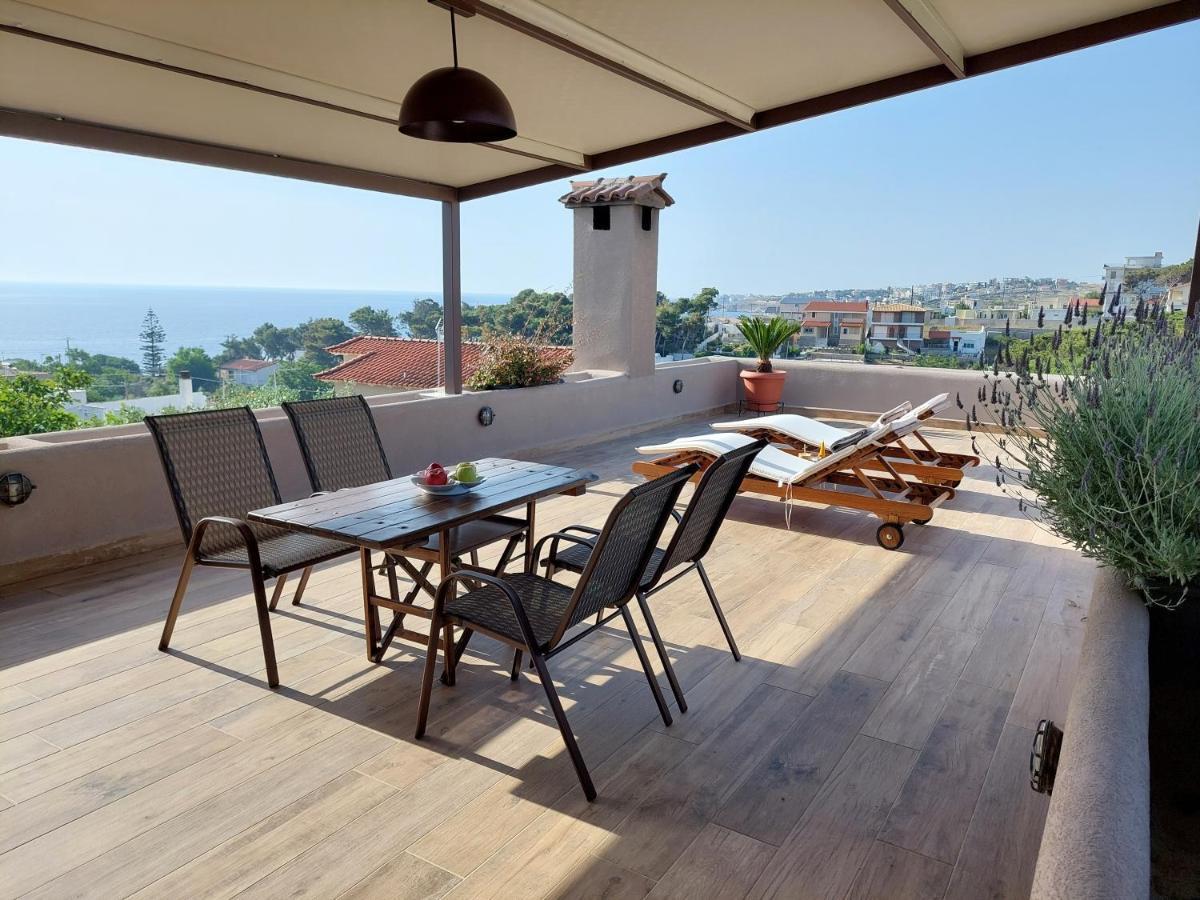 Sea View Apartment 15 Min From Athens Airport Néa Mákri エクステリア 写真